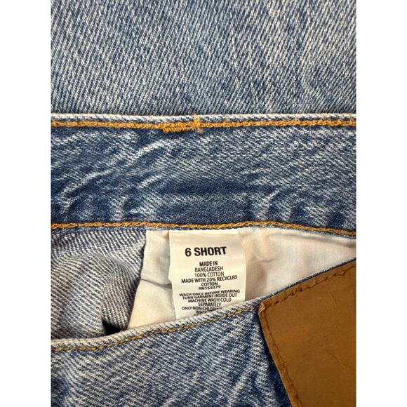 NWT Aeropostale Jeans High Rise Baggy Distressed Medium Wash Size 6 Short - Picture 5 of 10